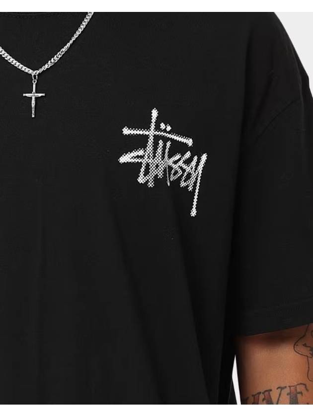 Surf Tomb 50 50 Short Sleeve T-Shirt Black - STUSSY - BALAAN 5