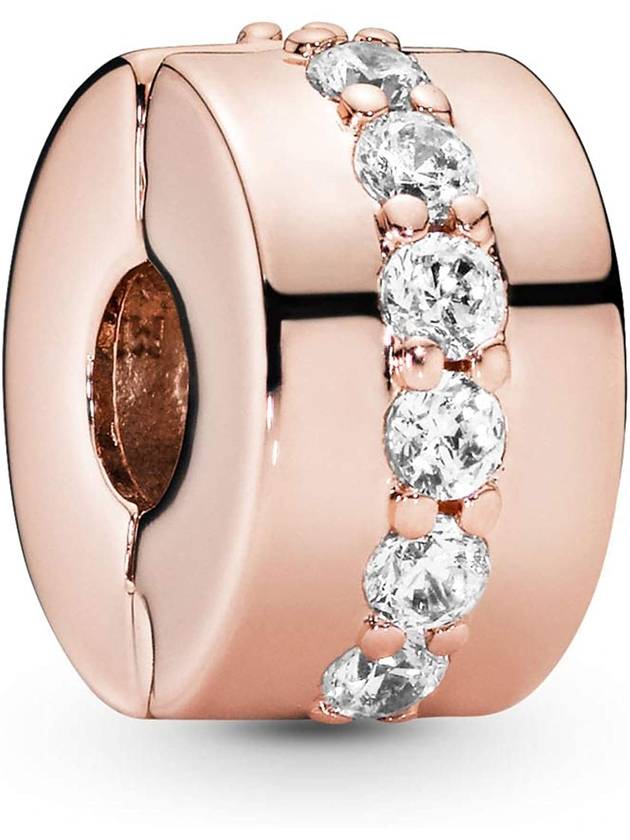 Sparkling Row Spacer Charm Rose Gold - PANDORA - BALAAN 1