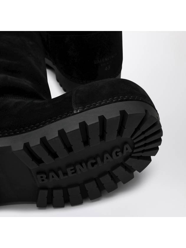 Men s Suede Fur Winter Boots Black - BALENCIAGA - BALAAN 5