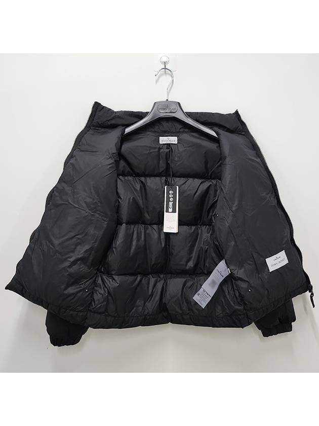 Kids Waffen Patch Crinkle Wraps Down Padded Jacket 6 8 Black 791640823 V0029 - STONE ISLAND - BALAAN 4