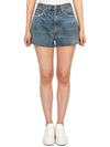 Low Cut Hem Denim Cotton Shorts Blue - MAISON MARGIELA - BALAAN 2