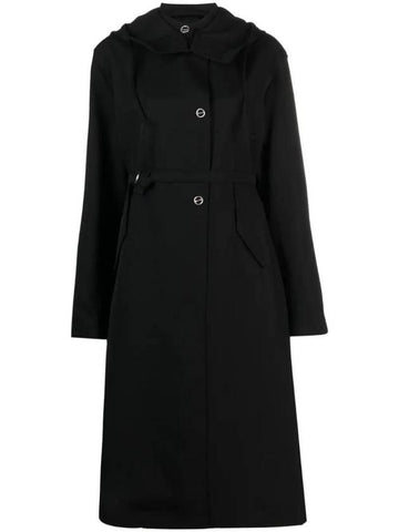 Hooded Wool Coat J02AA0128J40002 - JIL SANDER - BALAAN 1