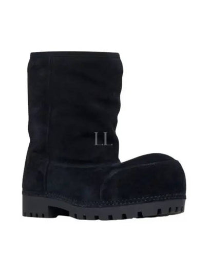 Alaska Fur Low Winter Boots Black - BALENCIAGA - BALAAN 2