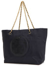 Ella Chain Tote Bag Black - TORY BURCH - BALAAN 3