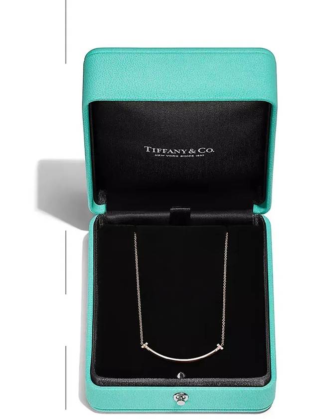 Tiffany T Smile Small Pendant Rose Gold Diamond Setting 74956998 74956971 - TIFFANY & CO. - BALAAN 6