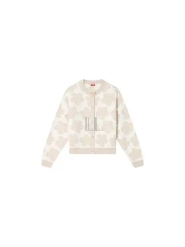 Hana Dot Embroidered Cardigan Off White - KENZO - BALAAN 2