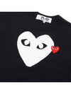 Men s Big Heart Logo T Shirt AZ P1T116 051 BLACK - COMME DES GARCONS - BALAAN 6