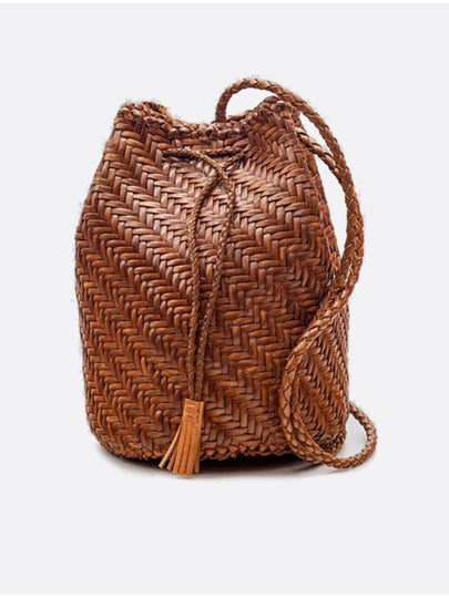 Pom Pom Double Jump Bucket Bag Tan - DRAGON DIFFUSION - BALAAN 2