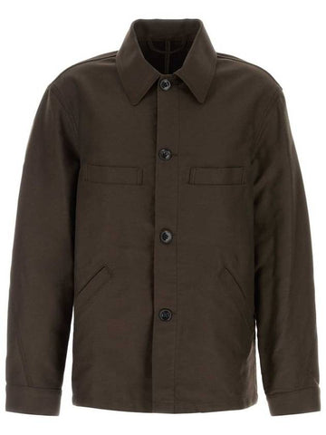 Twisted Sleeve Workwear Jacket Brown - LEMAIRE - BALAAN 1