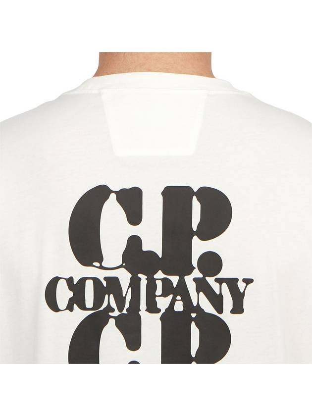 30/1 Jersey Graphic Short Sleeve T-Shirt White - CP COMPANY - BALAAN 8