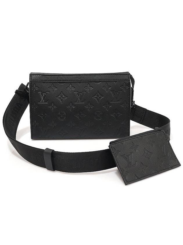 M81115 Black Monogram Shadow Calfskin Gaston Wearable Cross Bag - LOUIS VUITTON - BALAAN 1