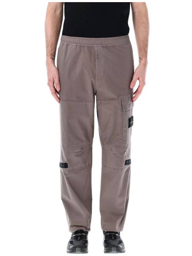 Loose Fit Cargo Straight Pants Dove Grey - STONE ISLAND - BALAAN 1