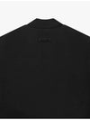 Logo Applique Mock Neck Sweatshirt Black - FEAR OF GOD ESSENTIALS - BALAAN 5