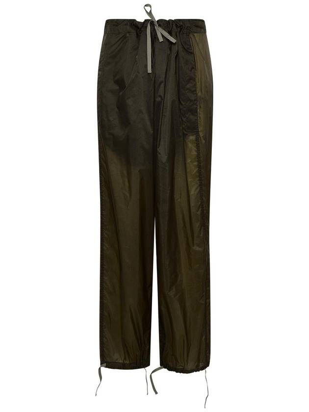 Women's Nylon Straight Pants Asphalt - MAISON MARGIELA - BALAAN 2