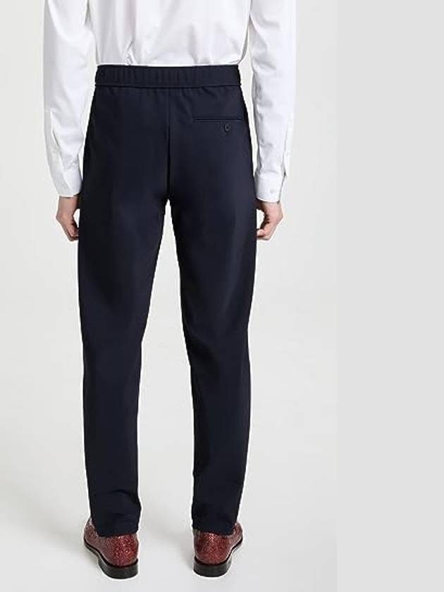 Precision Ponte Curtis Drawstring Straight Pants Navy - THEORY - BALAAN 4