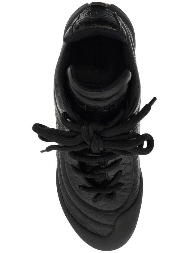 Flexion Lace-Up Low Top Sneakers Black - ALEXANDER MCQUEEN - BALAAN 3