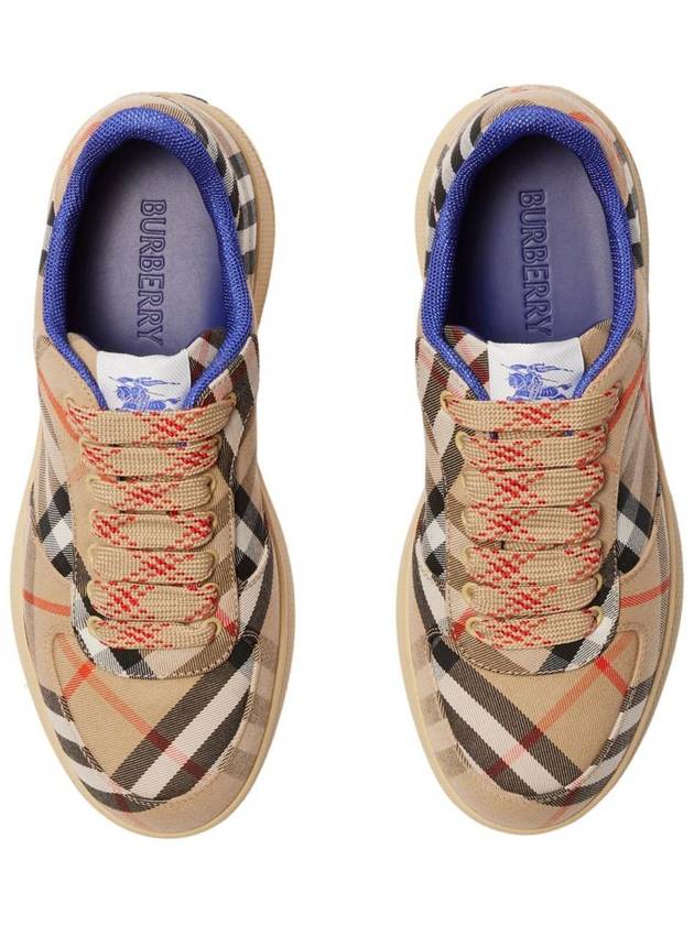 Terrace Check Low Top Sneakers Beige - BURBERRY - BALAAN 5