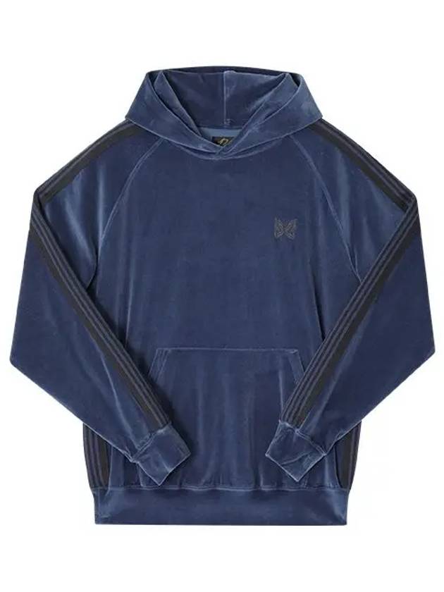 C/PE Velour Track Hood Smoke Blue - NEEDLES - BALAAN 5