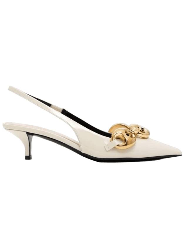 Marina chain slingback heel ivory - GUCCI - BALAAN 1