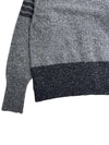 Men's Jersey Stitch Mohair Tweed 4 Lines V-Neck Cardigan Grey - THOM BROWNE - BALAAN 8