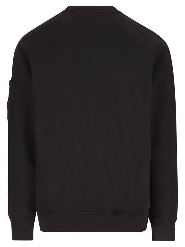 Emerized Diagonal Fleece Lens Sweatshirt Black - CP COMPANY - BALAAN 3