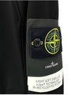 Soft Shell R Technology Nylon Hood Jacket Black - STONE ISLAND - BALAAN 4