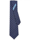 Dragon Print Silk Tie Navy - SALVATORE FERRAGAMO - BALAAN 2