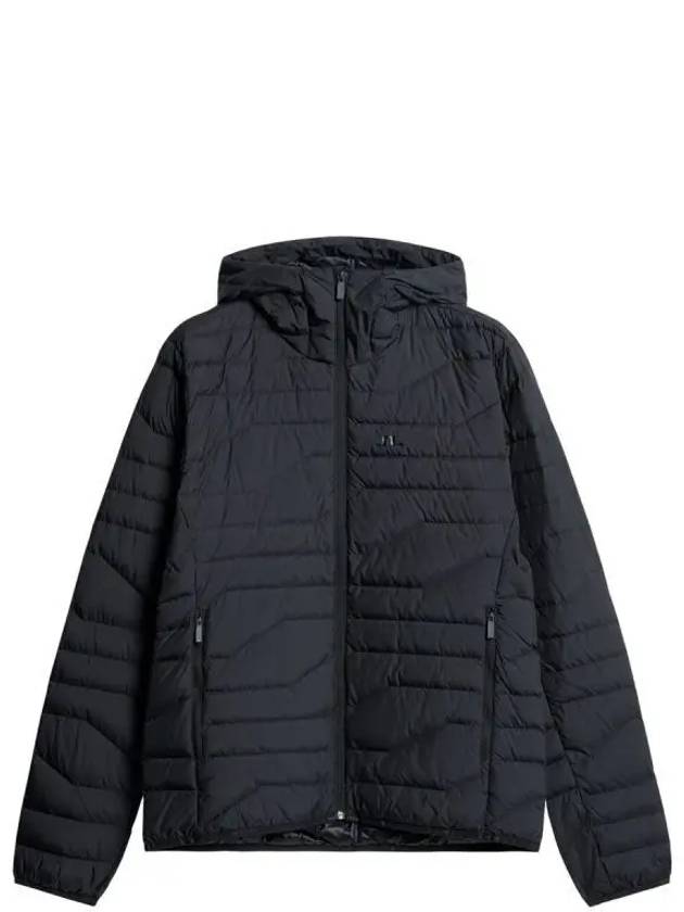 Men's Cliff Light Down Hooded Jacket Black - J.LINDEBERG - BALAAN 2