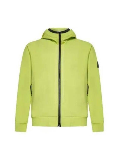 Wappen Patch Soft Shell Hooded Jacket Lemon - STONE ISLAND - BALAAN 2