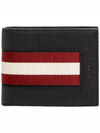 Bydan Logo Leather Bifold Wallet Black - BALLY - BALAAN 3