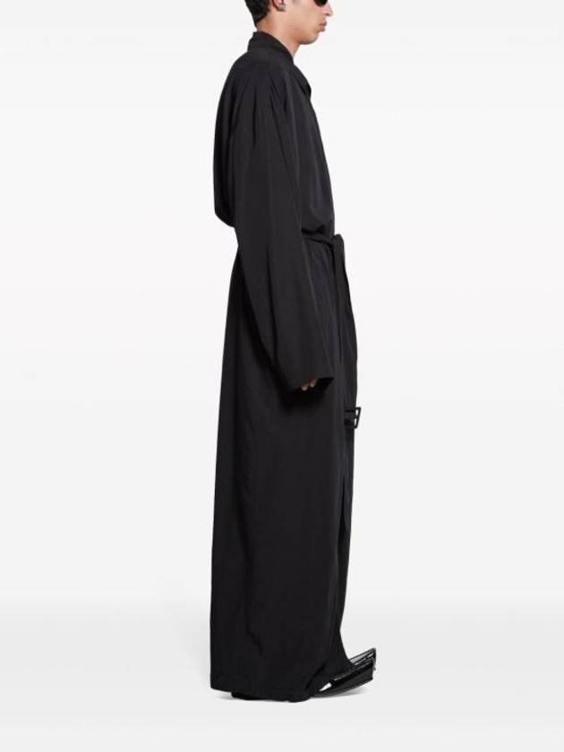 Belted Maxi Trench Coat Black - BALENCIAGA - BALAAN 9