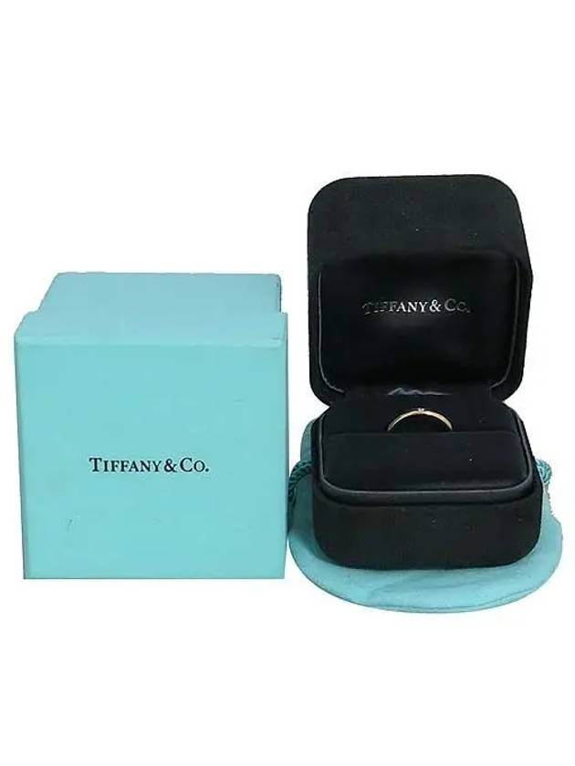 Tiffany 18K 750 rose gold ELSA PERETI 1 point diamond band ring No 6 - TIFFANY & CO. - BALAAN 3