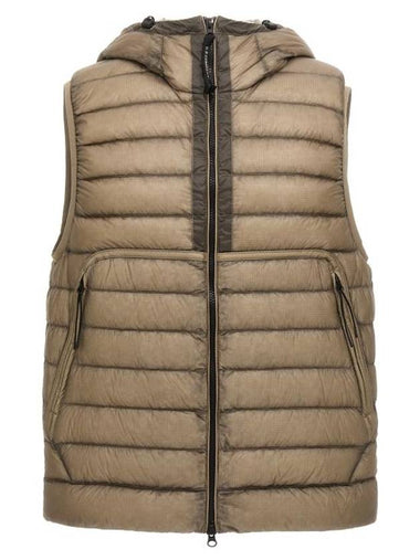 D.D. Shell Goggles Down Vest Beige - CP COMPANY - BALAAN 1