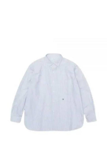 Long sleeve shirt SUGF362 SX Free SAX - NANAMICA - BALAAN 1