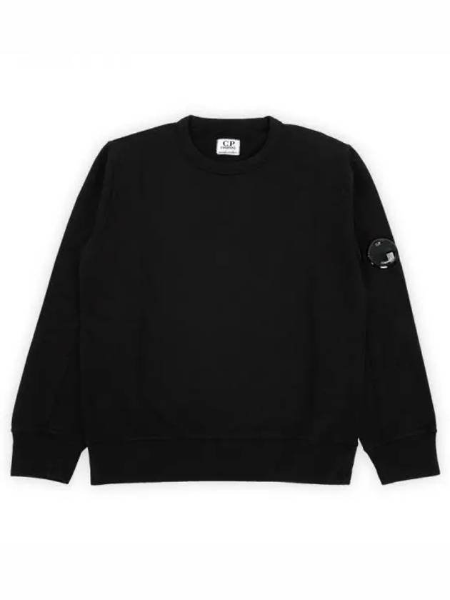 Kids Lens Wappen Fleece Sweatshirt Black - CP COMPANY - BALAAN 2