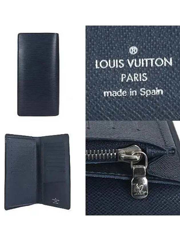 M61816 Navy Epi Leather Brazza Wallet Long - LOUIS VUITTON - BALAAN 4