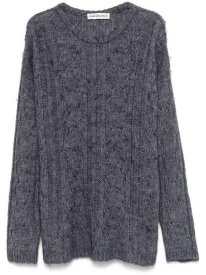 Popover Round Neck Knit Top Stormy Blue - OUR LEGACY - BALAAN 2