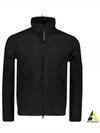 Lens Wappen Soft Shell Zip-Up Jacket Black - CP COMPANY - BALAAN 2