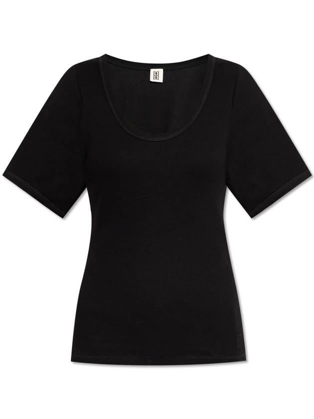 By Malene Birger Ribbed Top Lunai, Women's, Black - BY MALENE BIRGER - BALAAN 1