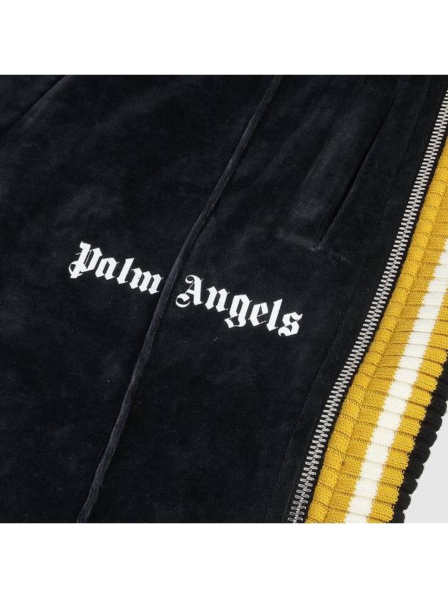 Men's Logo CHENILL Track Pants CA007F19469007 1001 BLACK WHITE PLC006bk - PALM ANGELS - BALAAN 7