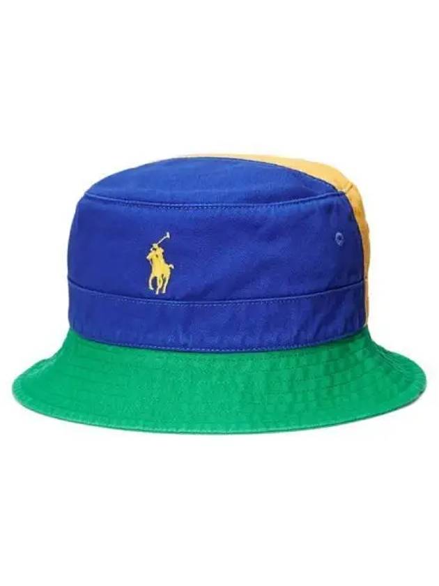 Polo Ralph Lauren Color Block Twill Bucket Hat Multi - POLO RALPH LAUREN - BALAAN 1