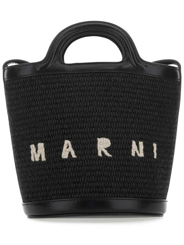 Tropicalia Small Bucket Bag Black - MARNI - BALAAN 2