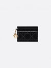 Lady Cannage 5 Slot Card Wallet Black - DIOR - BALAAN 2