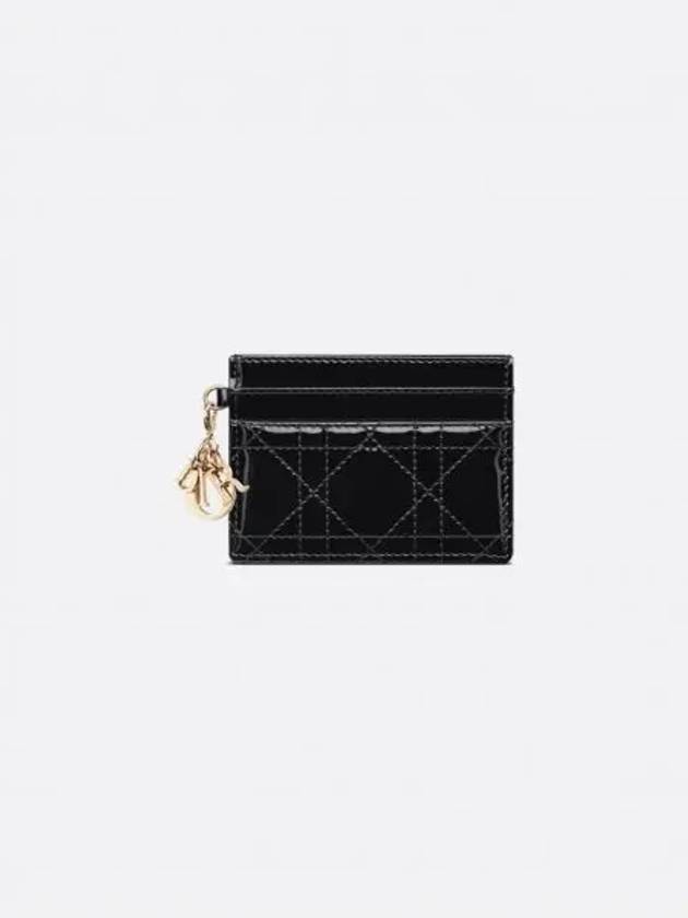 Lady Cannage 5 Slot Card Wallet Black - DIOR - BALAAN 2