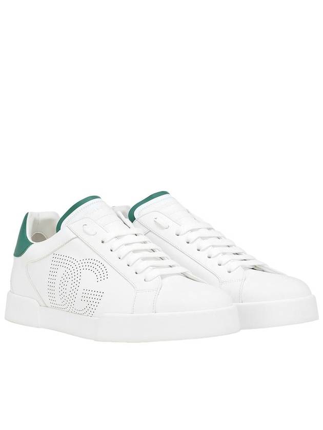 Portofino Calfskin Low Top Sneakers White - DOLCE&GABBANA - BALAAN 3