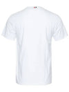 Men's Side Slit Relaxed Short Sleeve T-Shirt White - THOM BROWNE - BALAAN 8