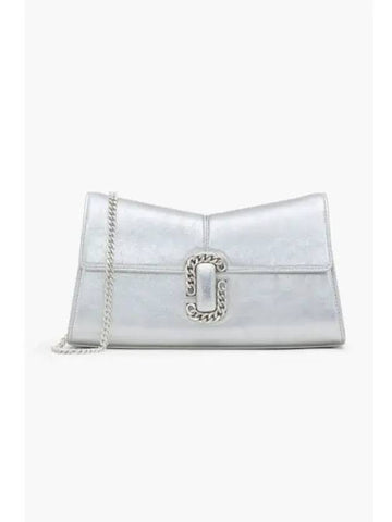 Metallic St Marc Convertible Clutch Silver MBBAW23023SVX - MARC JACOBS - BALAAN 1