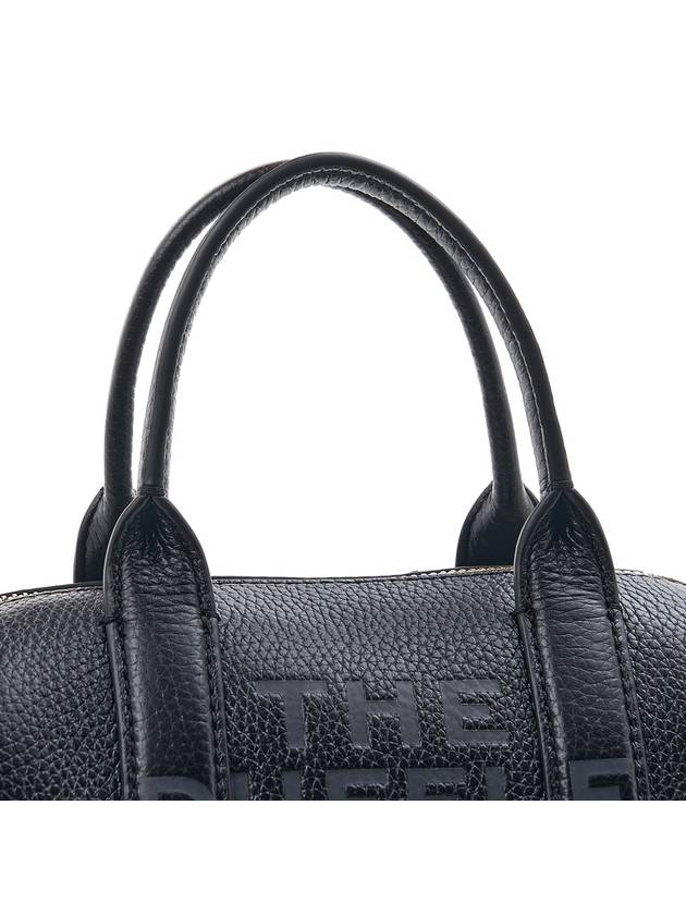 Logo Print Small Leather Tote Bag Black - MARC JACOBS - BALAAN 9