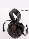 Rose Marie 16 Punching Bucket Bag Black - ALAIA - BALAAN 6