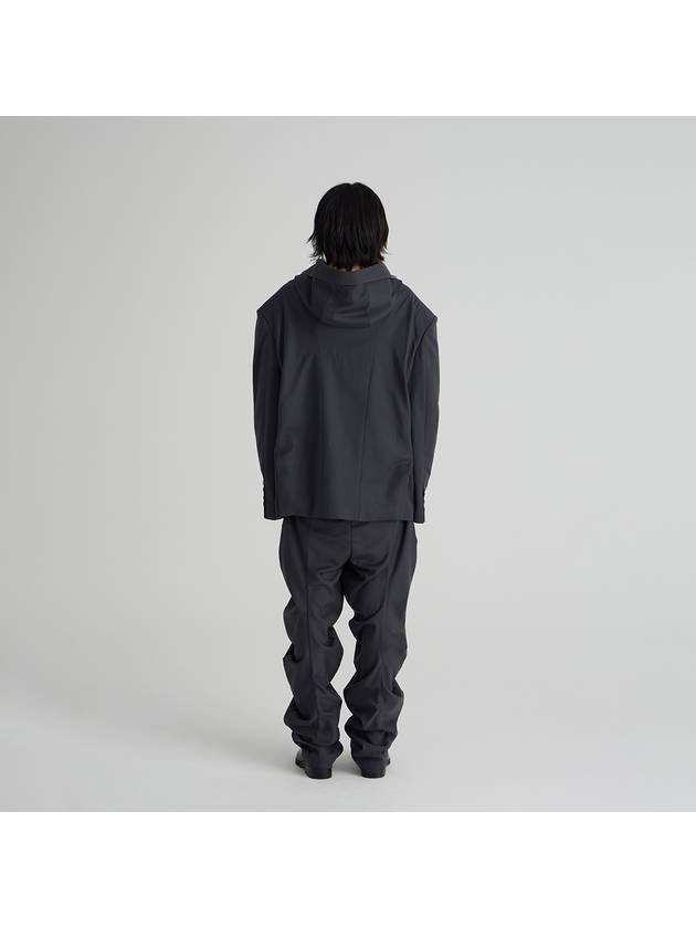 DRAPING HOOD JACKET GRAY - NEW WAVE BOYS - BALAAN 4